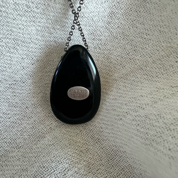 Elegant Blue and Green Pendant Necklace Alexis BITTAR - Picture 3 of 5